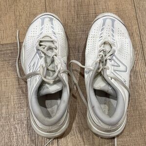 New Balance White and Gray Sneakers